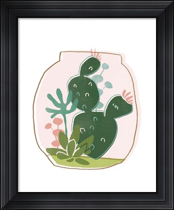 Framed Terrarium Cameo III Print