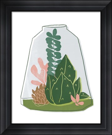 Framed Terrarium Cameo IV Print