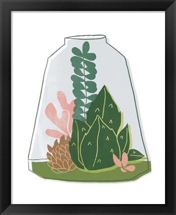 Framed Terrarium Cameo IV Print