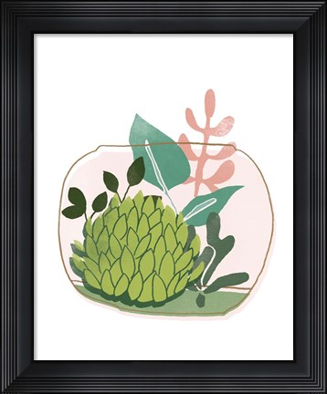 Framed Terrarium Cameo VI Print