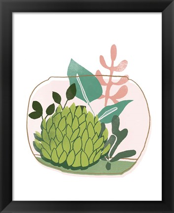 Framed Terrarium Cameo VI Print