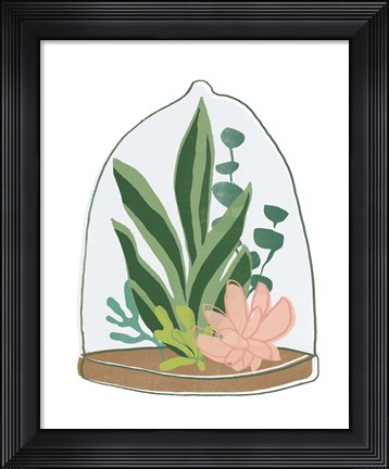 Framed Terrarium Cameo VII Print