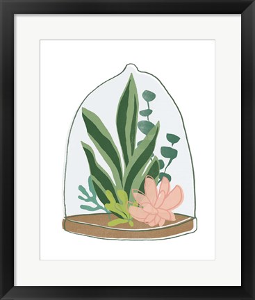 Framed Terrarium Cameo VII Print