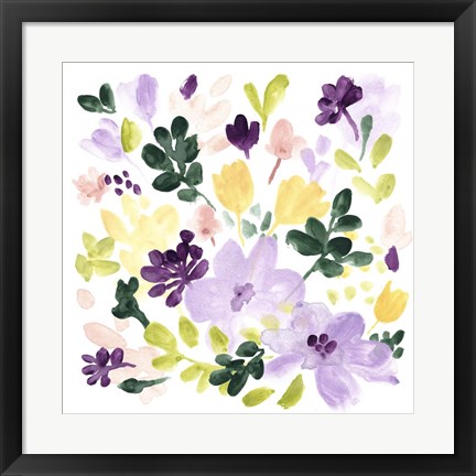 Framed Lavender Meadow I Print