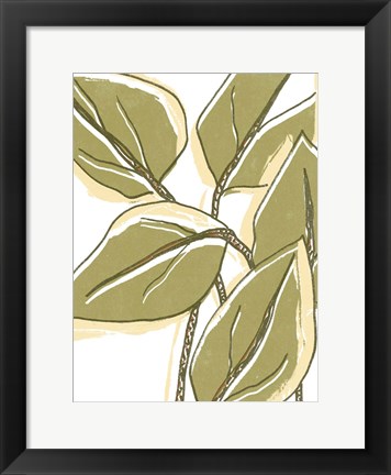 Framed Tropical Offset I Print