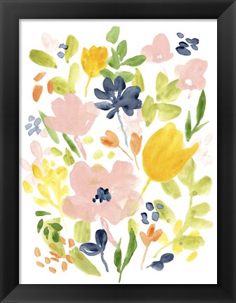 Framed Meadow Potpourri I Print
