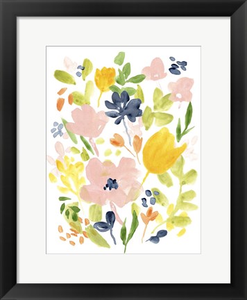 Framed Meadow Potpourri I Print