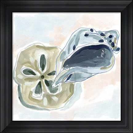 Framed Shell Melody I Print