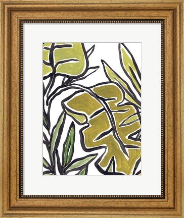 Framed Naive Foliage III Print