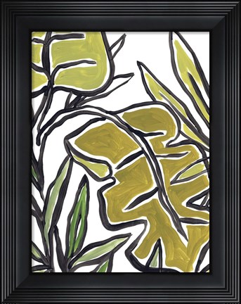 Framed Naive Foliage III Print