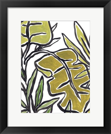 Framed Naive Foliage III Print