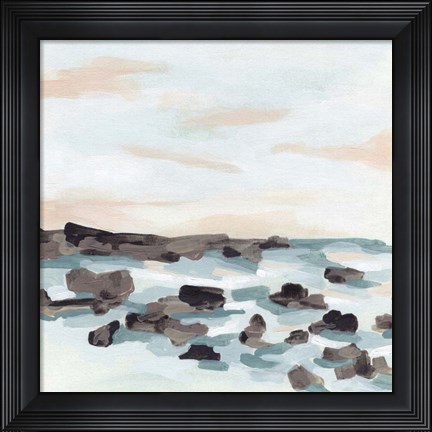 Framed Coastal Shoals I Print