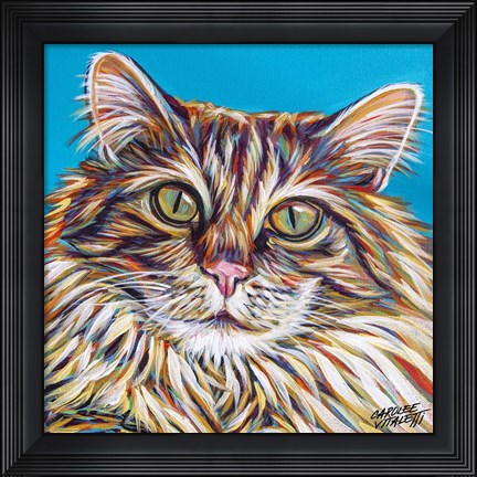 Framed High Society Cat I Print