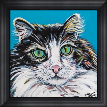 Framed High Society Cat II Print