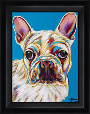 Framed Nosey Dog III Print