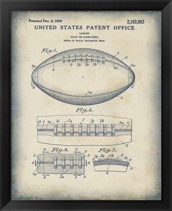 Framed Patented Sport I Print