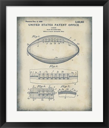 Framed Patented Sport I Print