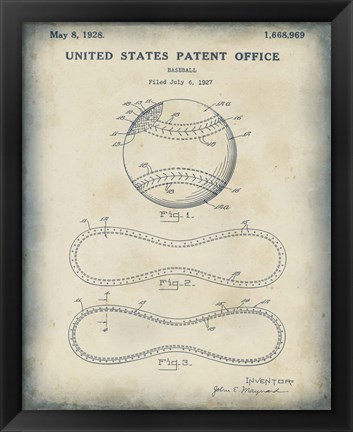 Framed Patented Sport II Print