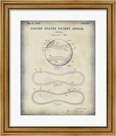 Framed Patented Sport II Print