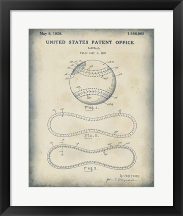 Framed Patented Sport II Print