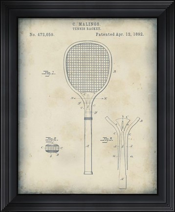 Framed Patented Sport IV Print