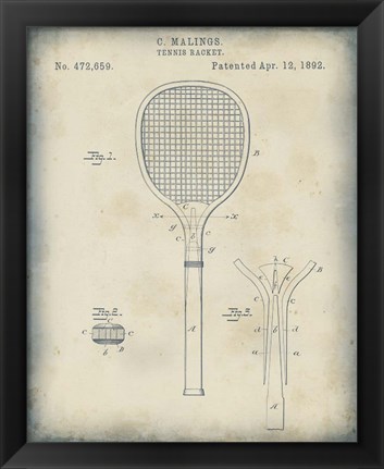 Framed Patented Sport IV Print