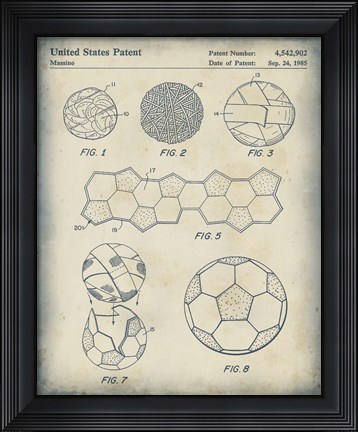 Framed Patented Sport V Print