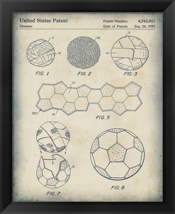 Framed Patented Sport V Print