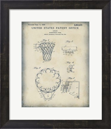 Framed Patented Sport VI Print