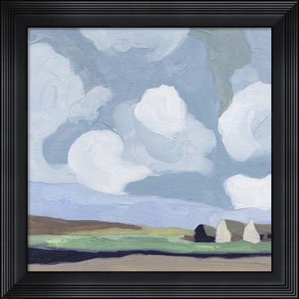 Framed Quiet Village I Print