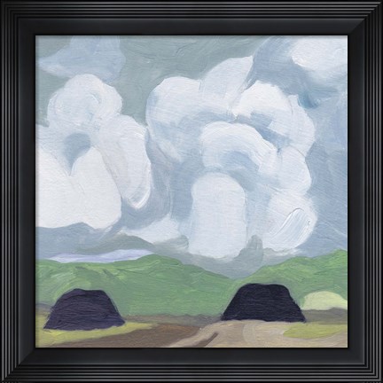 Framed Quiet Village II Print