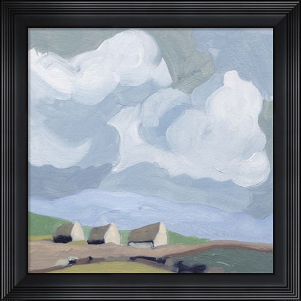 Framed Quiet Village III Print