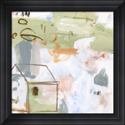 Framed Hopscotch Doodles III Print