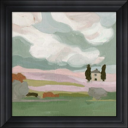Framed Violet Fields III Print