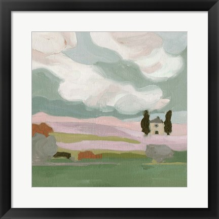 Framed Violet Fields III Print