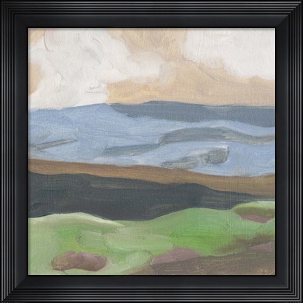 Framed Distant Hills I Print