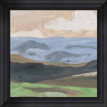 Framed Distant Hills II Print