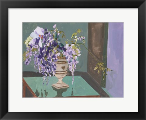 Framed Blooming Wisteria II Print