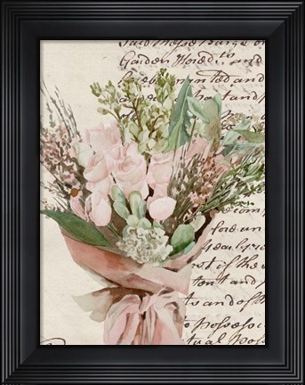 Framed Wrapped Bouquet I Print