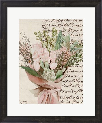 Framed Wrapped Bouquet I Print