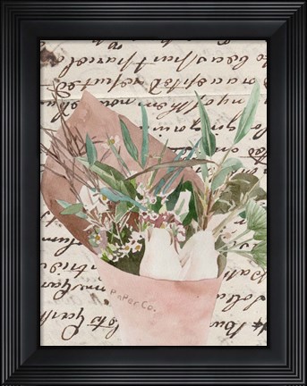 Framed Wrapped Bouquet IV Print