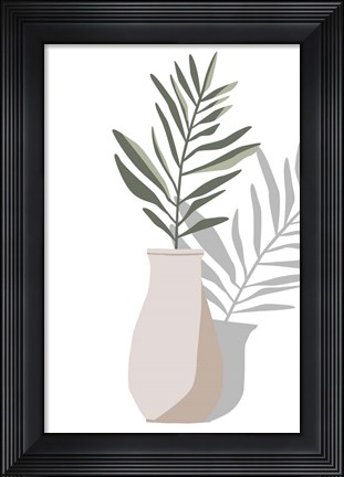 Framed Vase &amp; Stem II Print