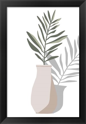 Framed Vase &amp; Stem II Print