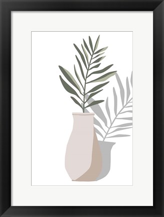 Framed Vase &amp; Stem II Print