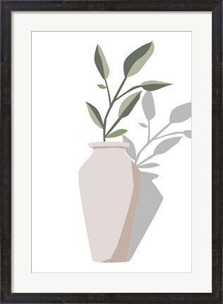 Framed Vase &amp; Stem IV Print
