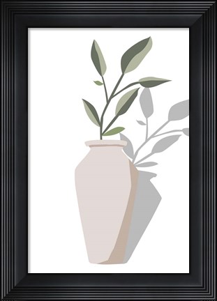 Framed Vase &amp; Stem IV Print