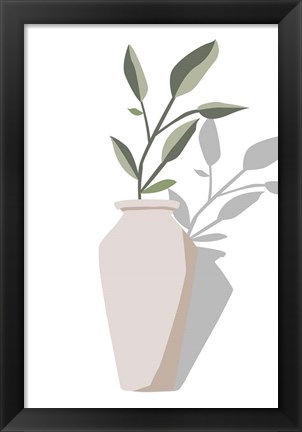 Framed Vase &amp; Stem IV Print