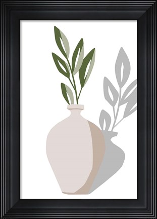 Framed Vase &amp; Stem V Print