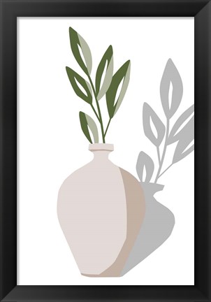 Framed Vase &amp; Stem V Print