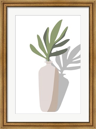 Framed Vase &amp; Stem VI Print